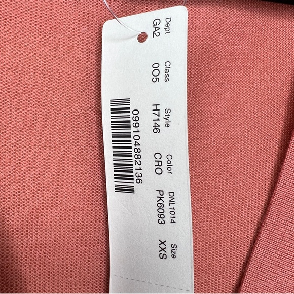 J CREW Merino Wool Wrap Sweater - Coral Rose - H715 - Sz XXS - Picture 9 of 9